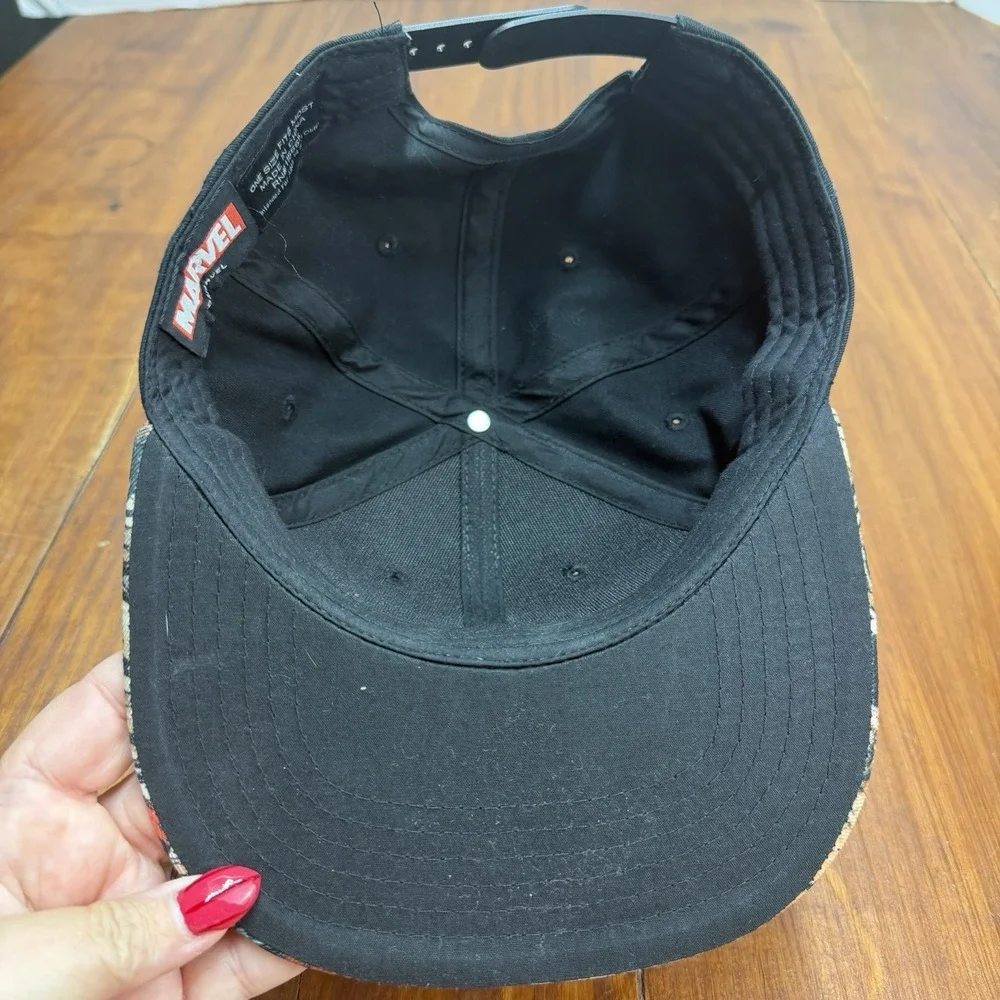 Bioworld Marvel Deadpool Adult Size Comic Bill Brim Snapback Hat Cap